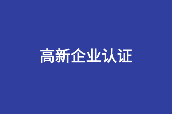 高新技术企业